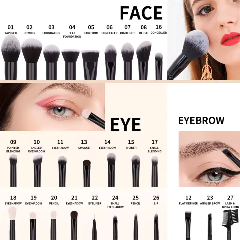 Nova EliteBlend™ 25-Piece Professional Brush Set