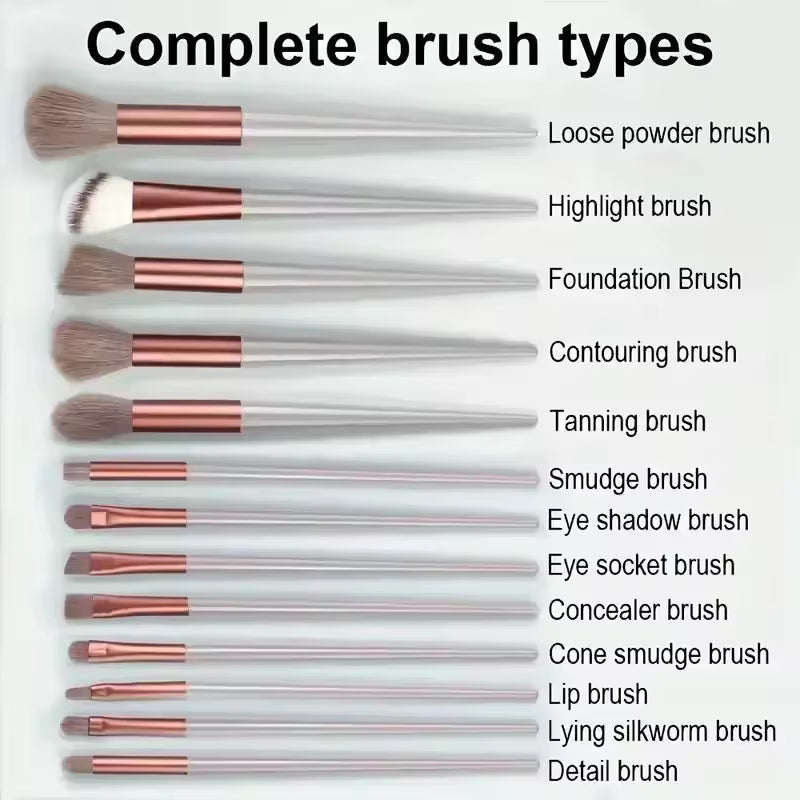 Nova LuxeBlend™ 13-Piece Professional Makeup Brush Set
