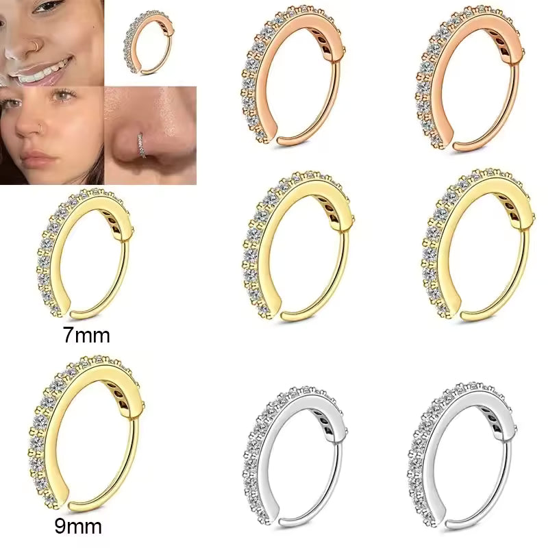 Nova SparkleHoop™ Pavé Nose Ring