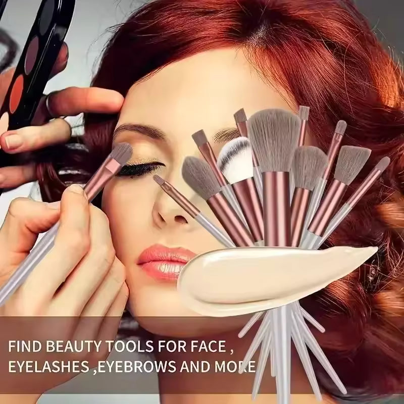 Nova LuxeBlend™ 13-Piece Professional Makeup Brush Set