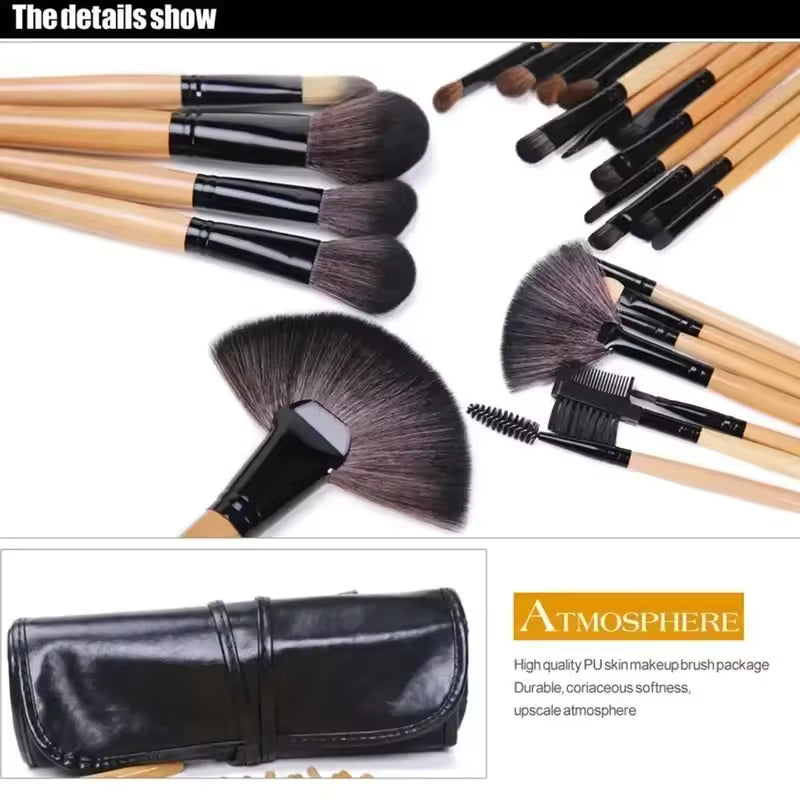 Nova ProArtistry™ 24-Piece Professional Brush Set + Travel Roll